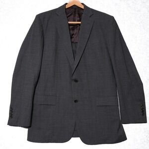 Brooks Brothers Mens 42L Regent Gray Micro-striped Suit Jacket Full Canvas Prep